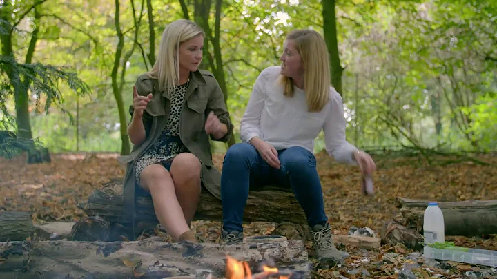 Helen Skelton @short skirt in the woods