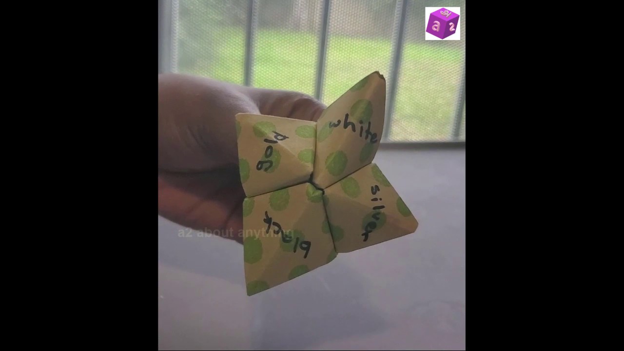 How to use DIY Fortune Teller Fortune Teller part 3 YouTube