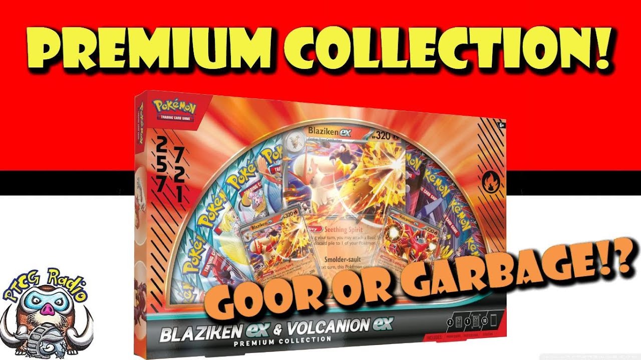 Brand New ex Premium Collection Revealed! Blaziken ex & Volcanion