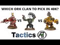 Which Ork Clan Should I Choose to Play in 40K? A Comparison of the Best Ork Army to Pick First