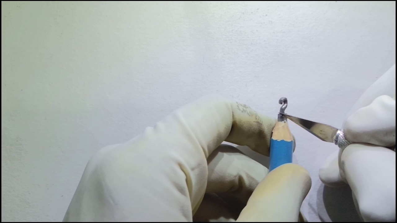 The Question Mark || pencil lead carving || art by Chetan S Murthy