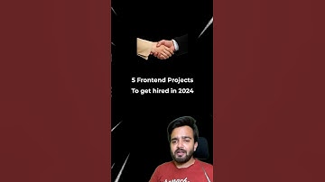 5 Frontend projects to get hired in 2024 #shorts #javascript