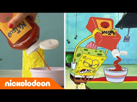 Губка Боб Квадратные Штаны | Губка Боб в реальной жизни: мороженое с фруктами | Nickelodeon Россия