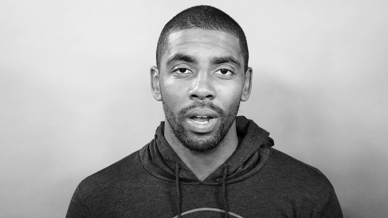kyrie irving black and white