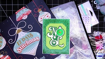 Spellbinders 12 Days of Stitchmas Advent Calendar, Day 4: Easy Noel Card! Fall Warehouse Sale Info!