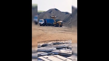Aggregate Loading Into hyva/ Machinery Working#reels#trending #nature#new#viral#construction#shorts