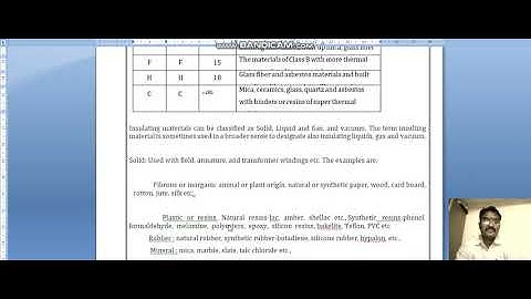 Lecture Video10_18EE55_Module-1_ Insulating materials based on Thermal Consideration_Gopinath  K