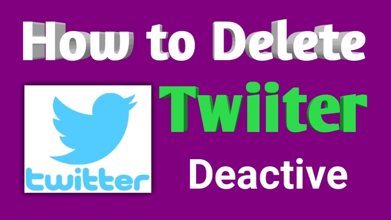 How to Delete or Deactivate Twitter Account