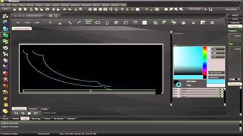 X-Producer - Graphic Editor - Basic Shape Creation Early Workings (Cursor Error)