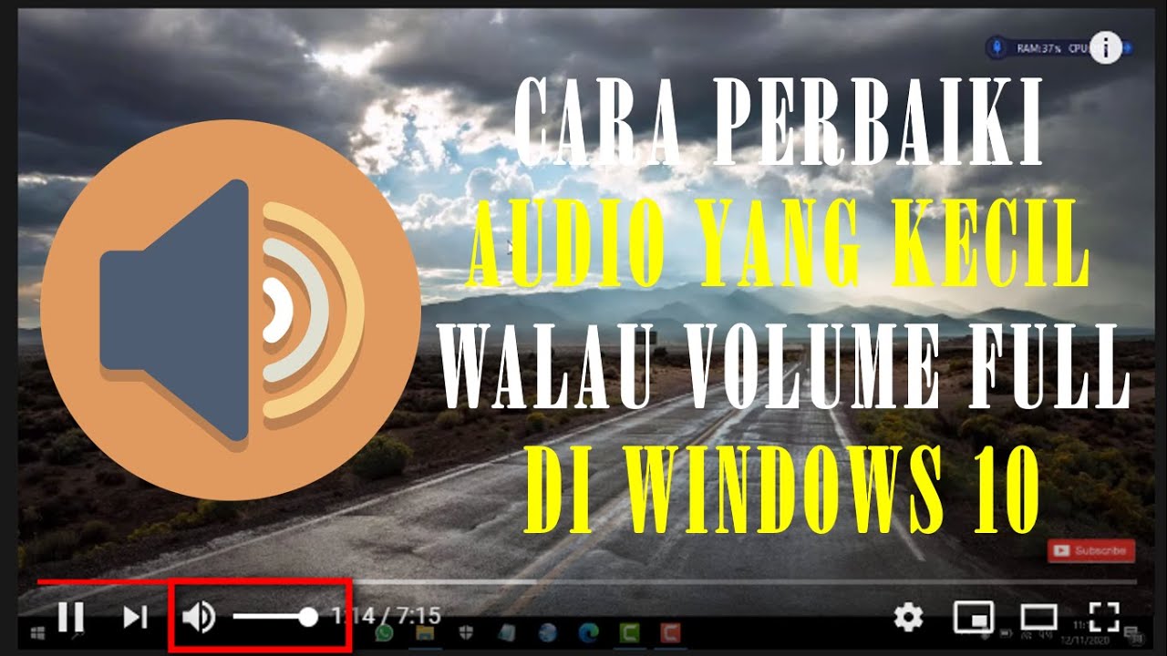Cara Memperbaiki Audio Yang Kecil (Pelan) Walau Volume Sudah Full di