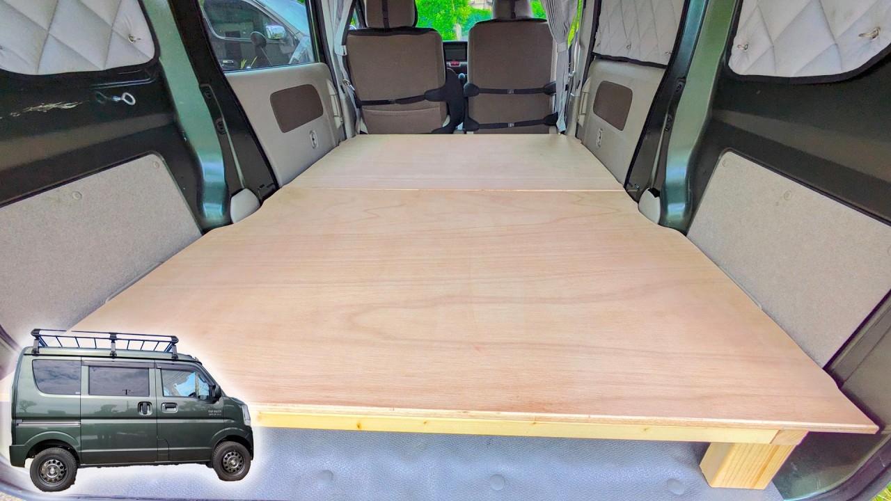 Ремонт подержанного Кей-кара для рыбалки и кемпинга! Самодельная платформа с подстольным хранением