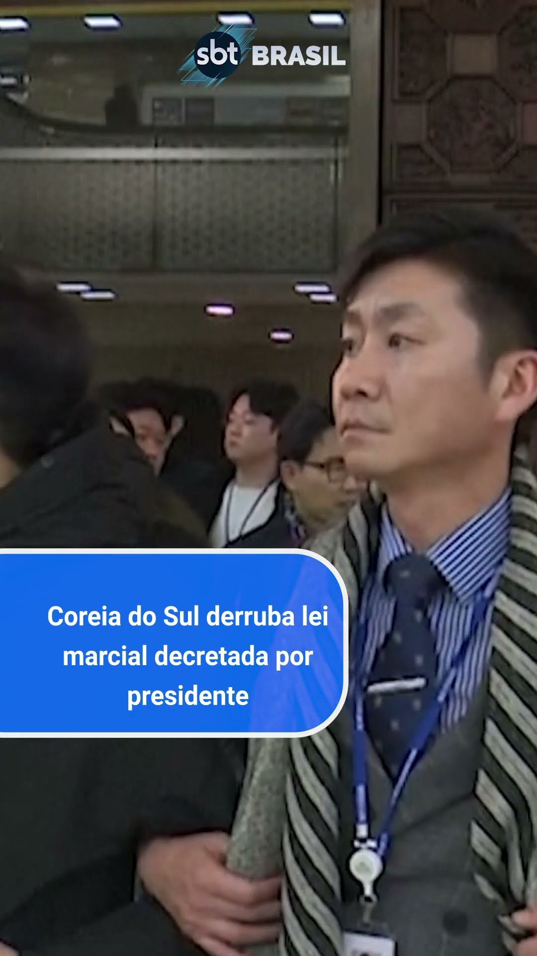 Presidente da Coreia do Sul revoga lei marcial após revés no Parlamento | SBT Brasil (03/12/24)
