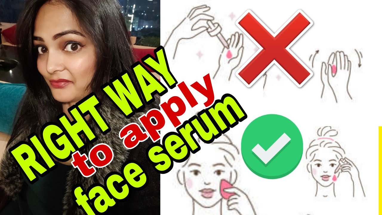 How to apply face serum in right way ( HINDI ) Correct way to apply