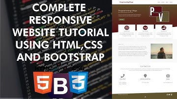 Complete Responsive Website Tutorial Using HTML5,CSS3 and BOOTSTRAP4