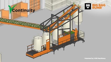 BigbagRunr - Emptying bigbags - animation | VHM Machinery