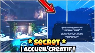 *SECRET* du NOUVEL ACCUEIL CRÉATIF de FORTNITE mode créatif