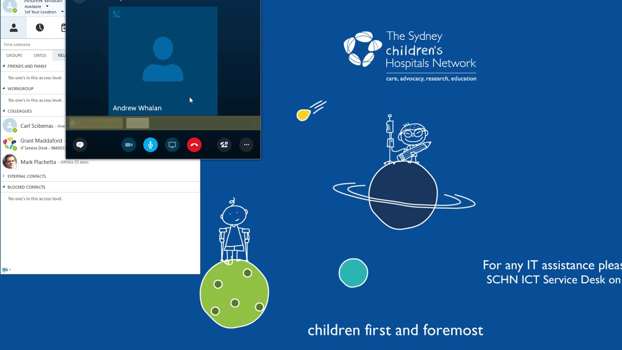 Making a Skype for Business Call