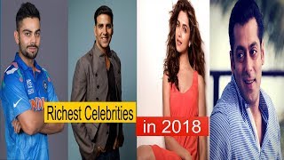 Top 10 Richest Celebrities in 2018