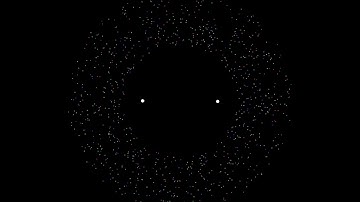 1000 Asteroids in a Binary Star System | N-Body Problem | Physics Simulations