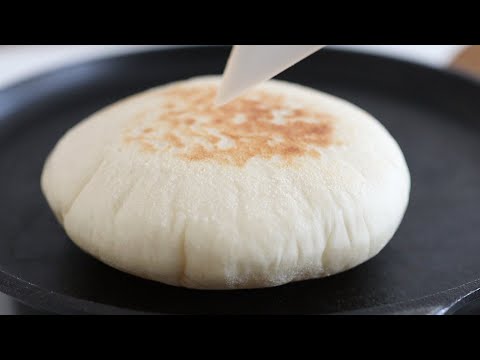 MilkFlour! Ive never tired of making this sample and delicious recipe! Milk pita