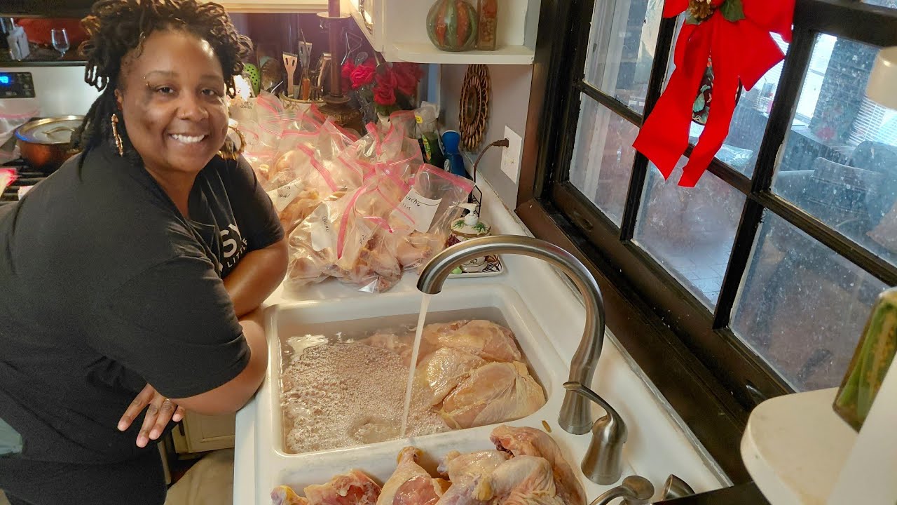 Day In My Life Vlog| Breaking down & Packaging Grocery Meat Haul| Happy Birthday Nephew