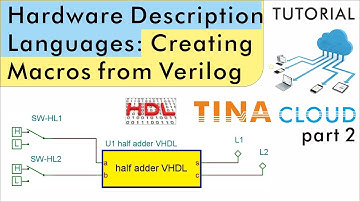 Using Hardware Description Languages in TINACloud, part 2: Creating Macros from Verilog