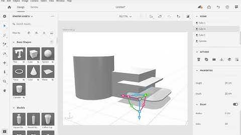 Creating a first 3d architectural design using Adobe Dimension