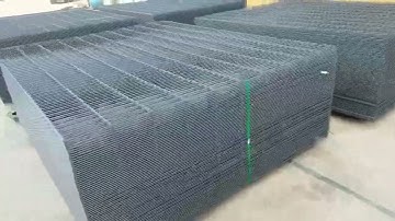 Anthracite RAL 7016 Color Double Wire Fence & Post