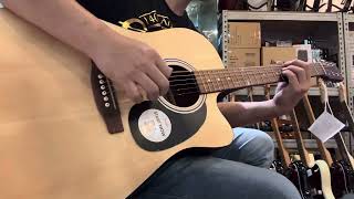Fender Fa-25Ce Dreadnought Acoustic Guitar, Natural