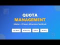 Master Quota Management: 4 Proven Approaches to Set Fair Sales Targets 🎯