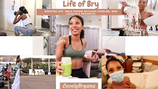 Life of Bry | Working Out, Much Needed Massage, Cooking, New LovelyB's Products!