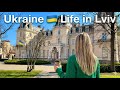 Ukraine 🇺🇦Lviv, Walking Tour: 4K Spring Virtual Walk.City Ambience (No Talking) Ukraine Life in Lviv