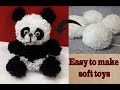 How to make a panda with Woolen pompom | Woolen panda craft | Easy Pom Pom Craft Idea