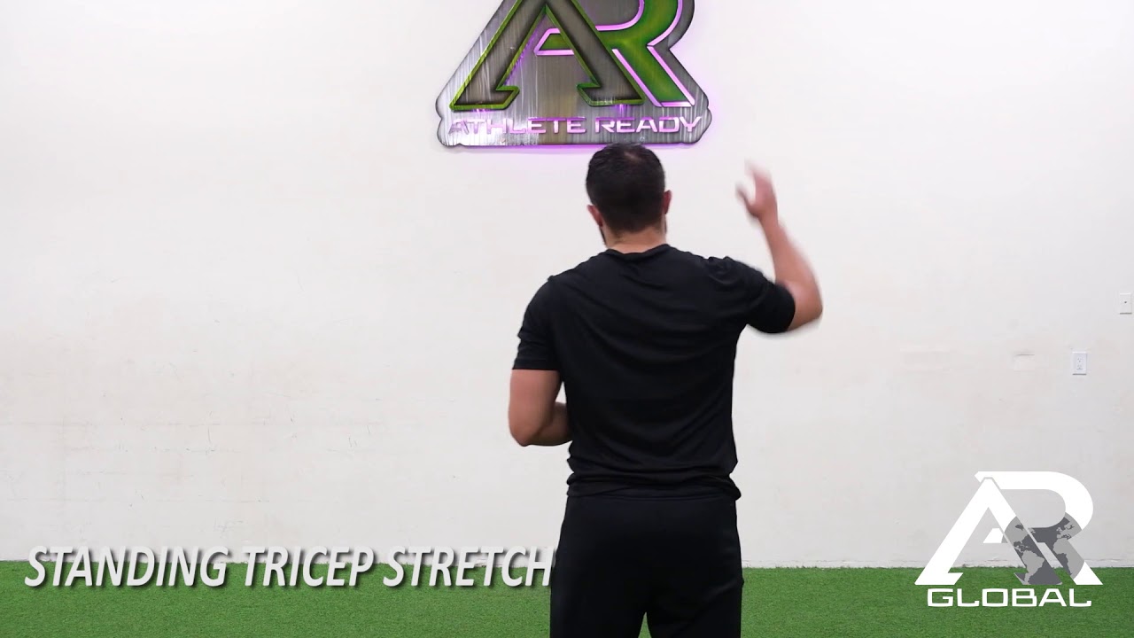 STANDING TRICEP STRETCH - YouTube