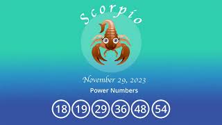 Scorpio horoscope for November 29, 2023
