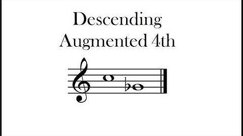 Descending Augmented 4th Melodic Interval