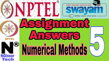Nptel-Numerical methods || week 5 assignment 5 answers || NGineer Tech