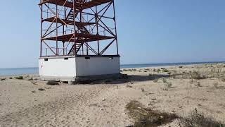 Затока, Каролино-Бугаз, 14 мая 2023 года, жаркий и солнечный день на пустом пляже