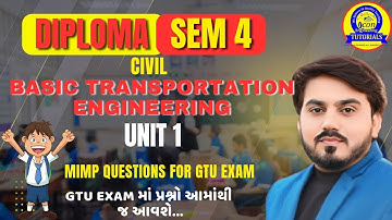 BTE UNIT 1 MIMP QUESTIONS FOR GTU EXAM || DIPLOMA SEM 4 CIVIL MIMP FOR GTU EXAM #gtu #gtuexam