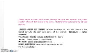 Example of Syntactic Analysis