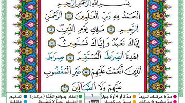 سورة الفاتحة صفحة رقم 1