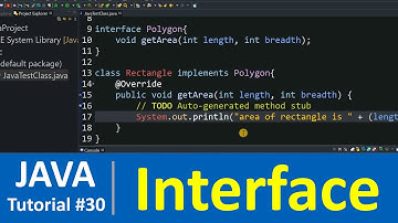 Java Tutorial #30 - Interface in Java Programming (Examples)