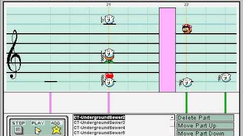 Chrono Trigger, Underground Sewers - Mario Paint Composer
