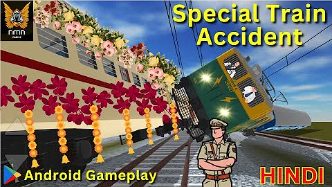 Special train बहुत सारी trains से टकरा गई 😱| indian train crossing 3d accident
