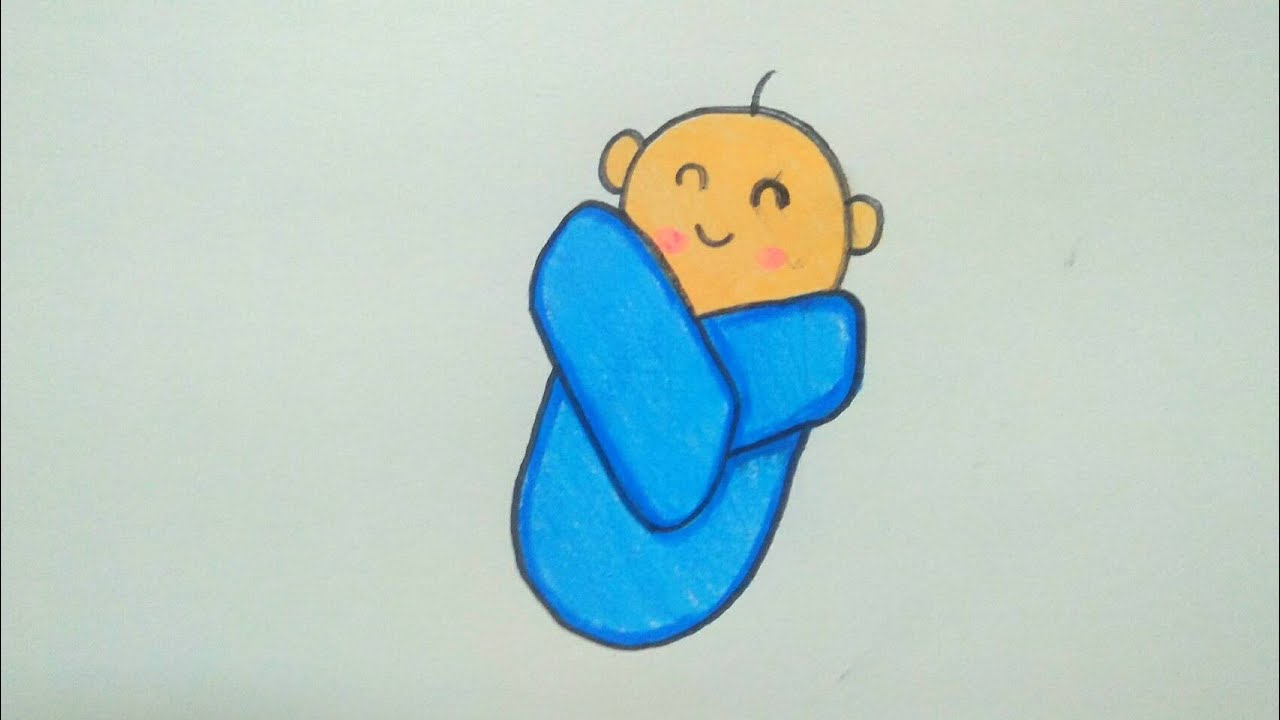 วาดรูปเด็กทารก | How To Draw Baby Easy And Step By Step | Kun To Draw -  Youtube
