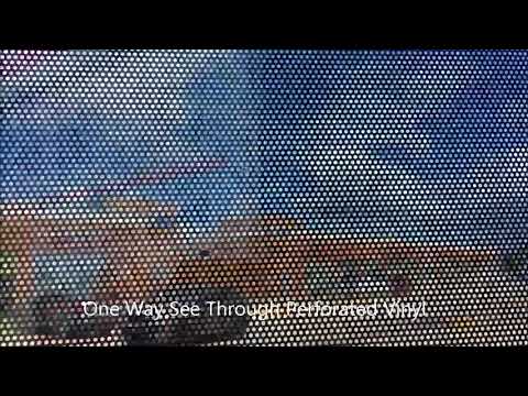 Foam Backed Perforated Vinyl