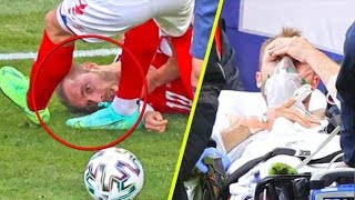 (SHOCK) The moment Christian Eriksen collapsed