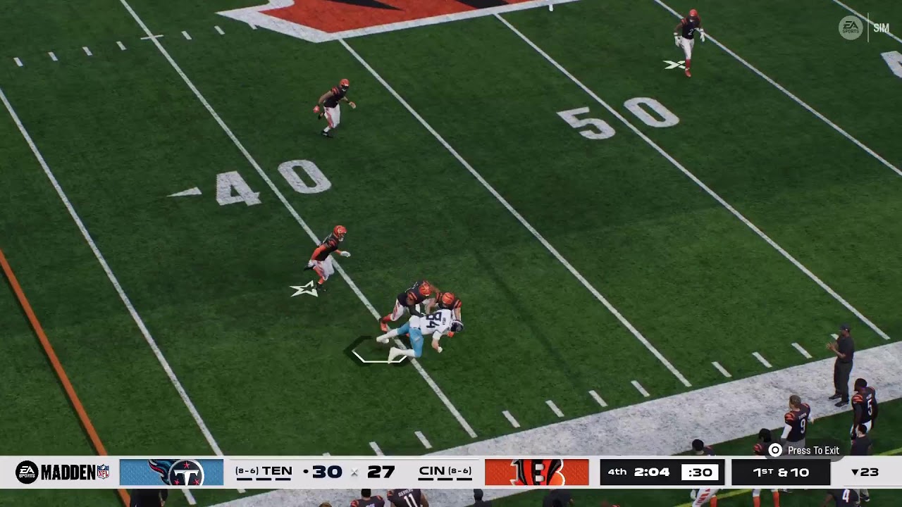 DC LEAGUE WEEK 16 TITANS @ BENGALS