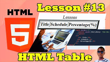 HTML Tutorials For Beginners| - 13 HTML Table| #Headings |@gevizzol2020 |#GOO