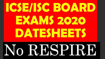 ICSE/ISC DATESHEET FOR POSTPONED 2020 BOARD EXAMS IN JULY II  ICSE/ISC BOARD RESULTS MUST BE IN JULY